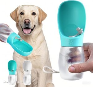 Dog & Cat Travel Water Bottle – Portable Pet Hydration with Leak-Proof Bowl
